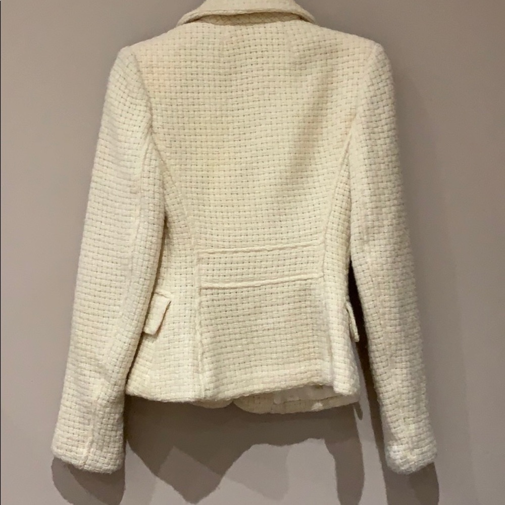 Milly ivory wool basket weave jacket - Picture 5 of 8